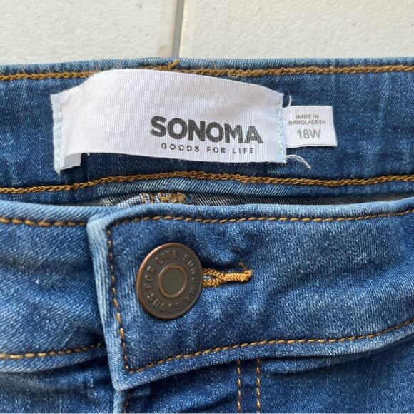 Somona Medium Wash Skinny Jeans Size 18W - Picture 3 of 10